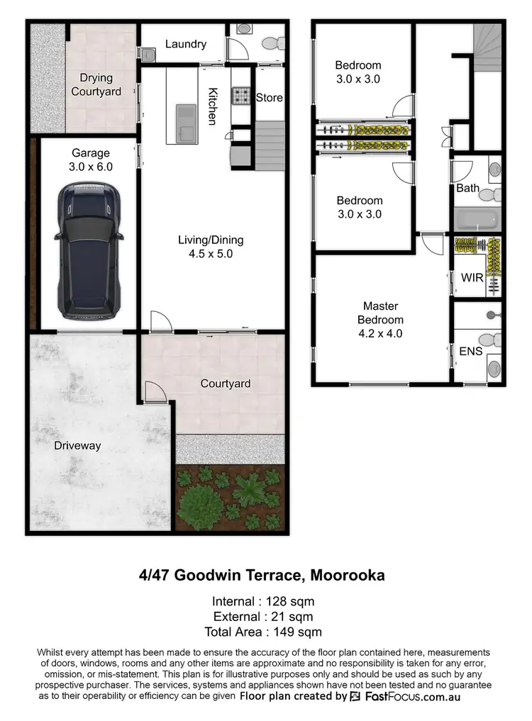 Floorplan of Homely townhouse listing, 4/47 Goodwin Terrace, Moorooka QLD 4105