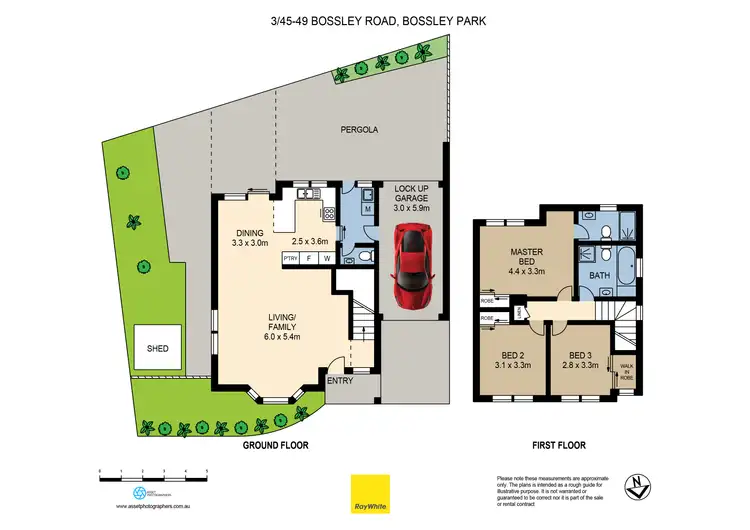Floorplan of Homely townhouse listing, 3/45-49 Bossley Road, Bossley Park NSW 2176