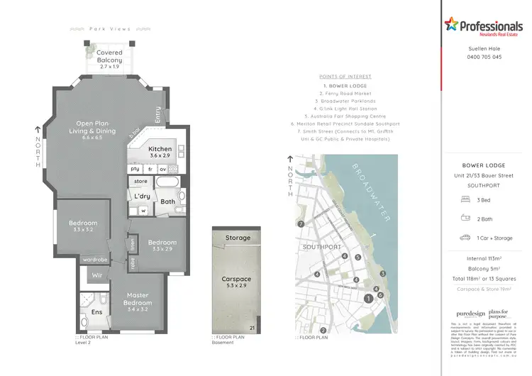 Floorplan of Homely unit listing, Unit 21/53 Bauer Street, Southport QLD 4215