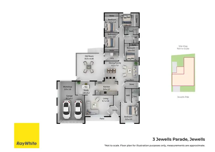 Floorplan of Homely house listing, 3 Jewells Parade, Jewells NSW 2280