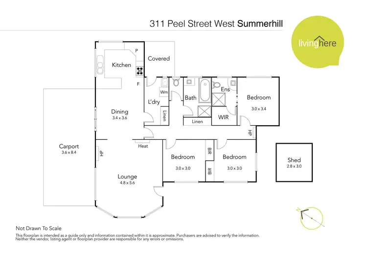 Floorplan of Homely house listing, 311 Peel Street West, Summerhill TAS 7250