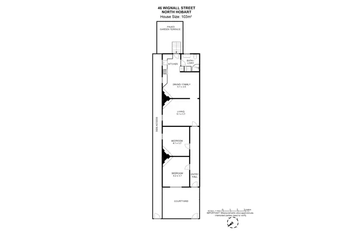 Floorplan of Homely house listing, 46 Wignall Street, North Hobart TAS 7000