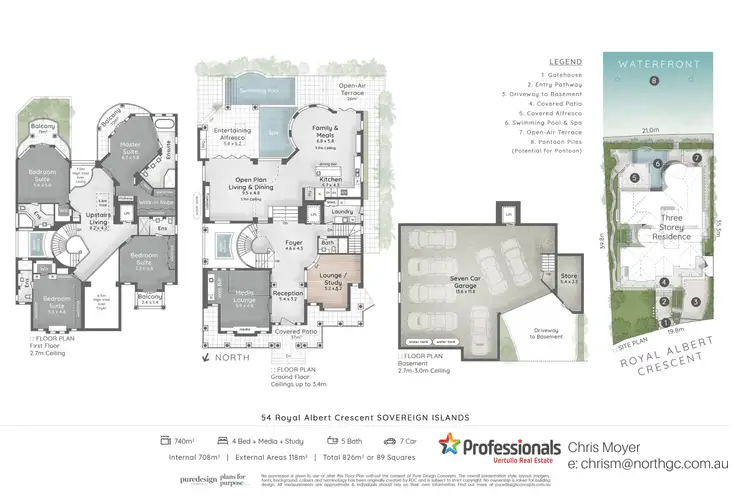 Floorplan of Homely house listing, 54 Royal Albert Crescent, Sovereign Islands QLD 4216