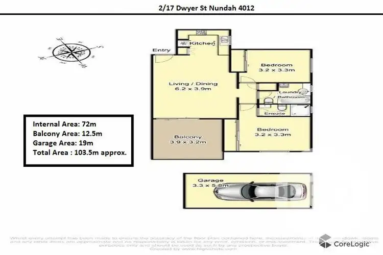 Floorplan of Homely unit listing, 5 DWYER STREET, Nundah QLD 4012