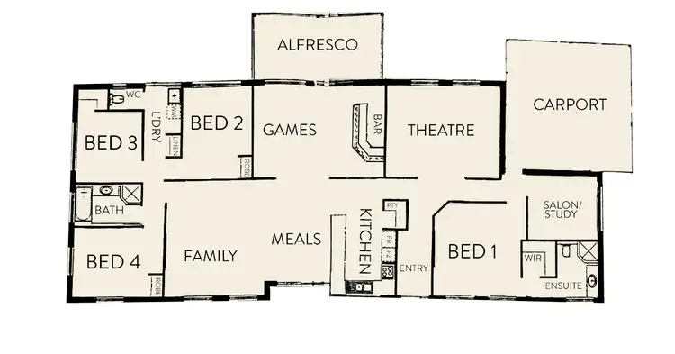 Floorplan of Homely house listing, 132 Lefroy Street, Serpentine WA 6125
