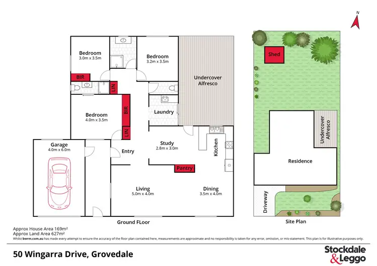 Floorplan of Homely house listing, 50 Wingarra Drive, Grovedale VIC 3216