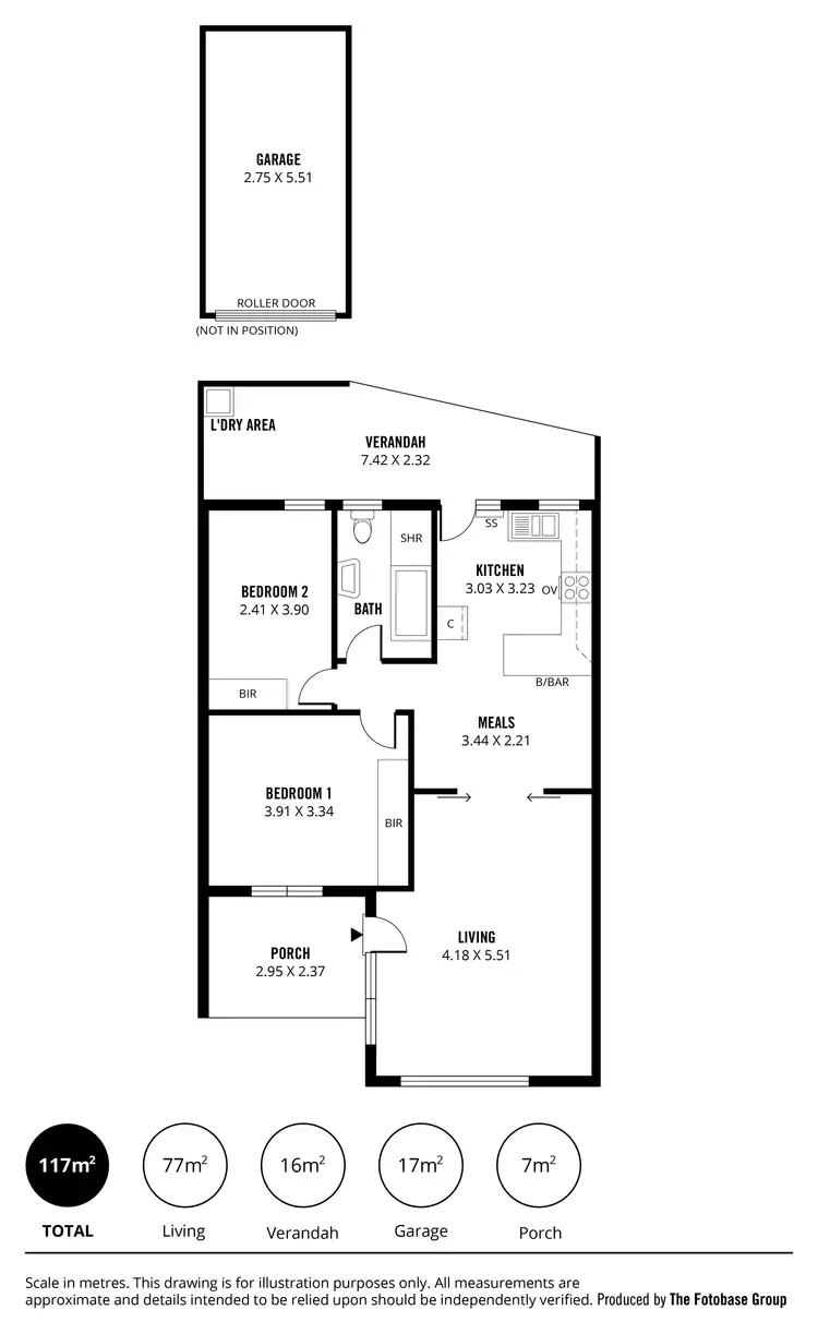 Floorplan of Homely unit listing, 4/11 Adelphi Terrace, Glenelg North SA 5045