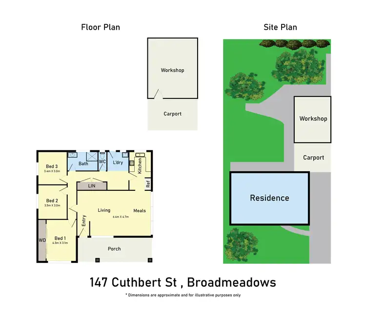 Floorplan of Homely house listing, 147 Cuthbert Street, Broadmeadows VIC 3047