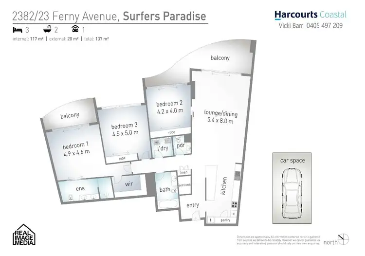Floorplan of Homely house listing, 2382/23 Ferny Avenue, Surfers Paradise QLD 4217