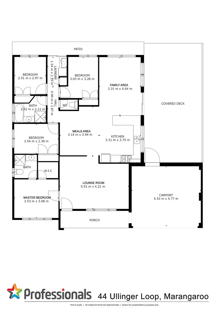 Floorplan of Homely house listing, 44 Ullinger Loop, Marangaroo WA 6064