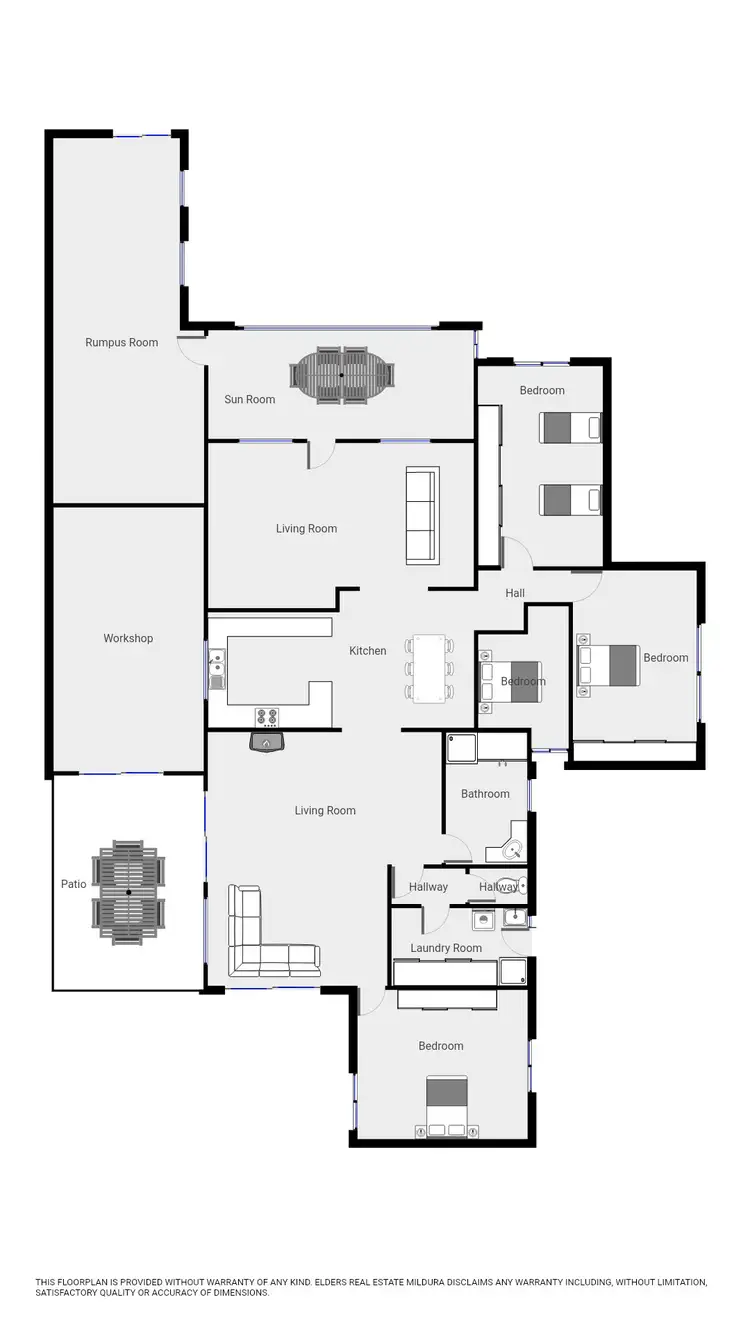 Floorplan of Homely house listing, 3362 BENETOOK AVENUE, Irymple VIC 3498