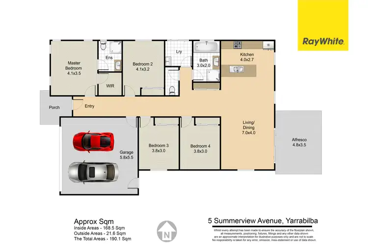 Floorplan of Homely house listing, 5 Summerview Avenue, Yarrabilba QLD 4207