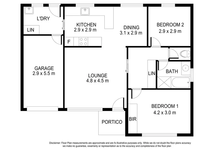 Floorplan of Homely unit listing, 3/19 Gordon Street, Mount Gambier SA 5290