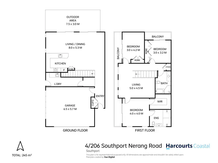 Floorplan of Homely house listing, 4/206 Southport Nerang Road, Southport QLD 4215