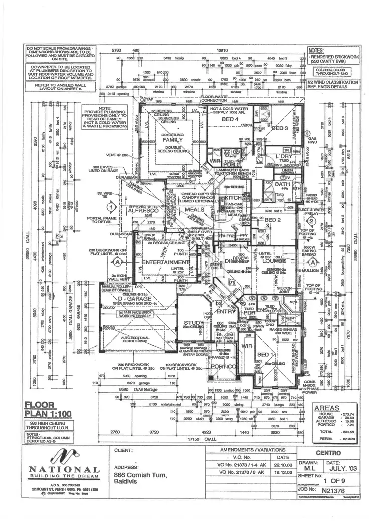 Floorplan of Homely house listing, 13 Cornish Turn, Baldivis WA 6171
