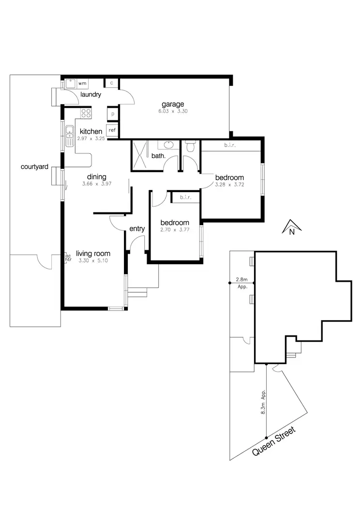 Floorplan of Homely unit listing, 1/199 Queen Street, Altona VIC 3018
