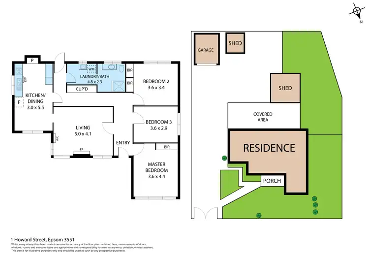 Floorplan of Homely house listing, 1 Howard Street, Epsom VIC 3551