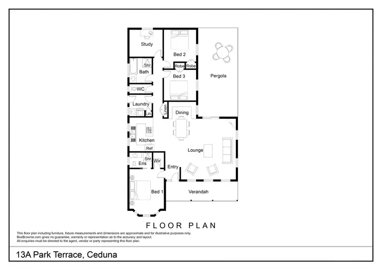 Floorplan of Homely house listing, 13A Park Terrace, Ceduna SA 5690