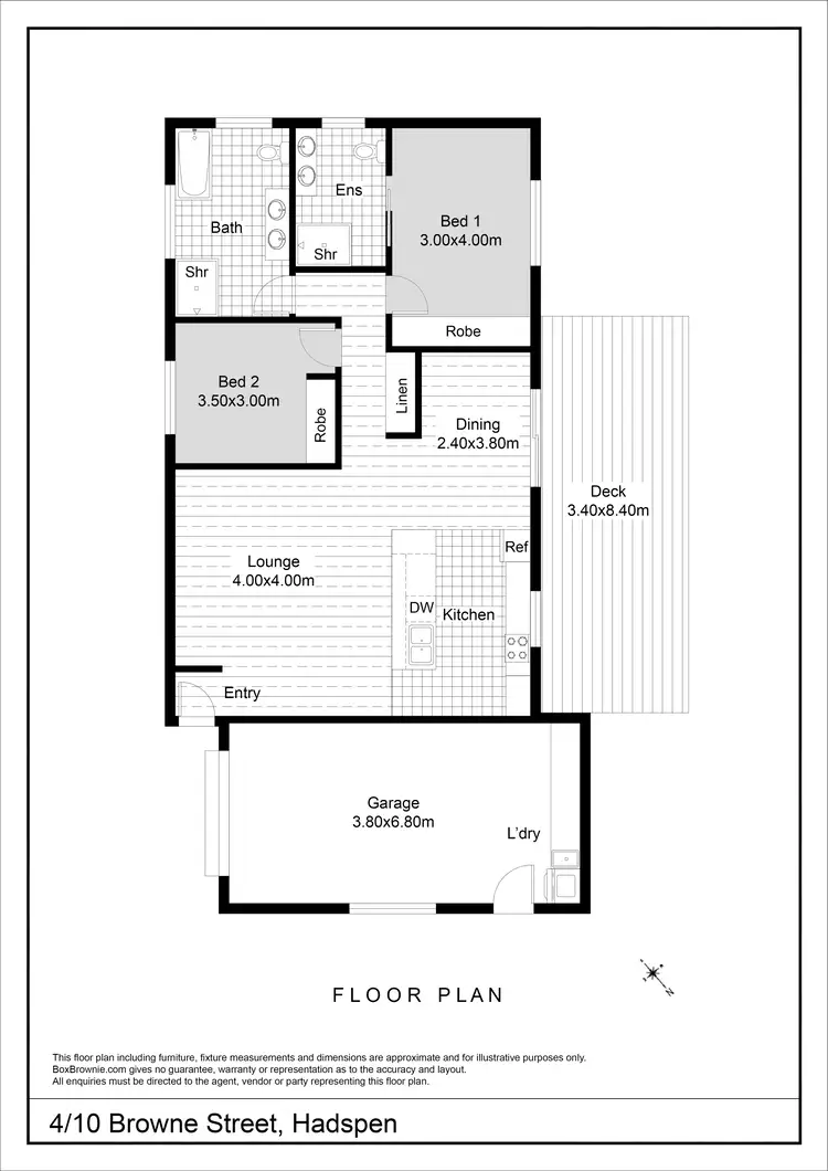 Floorplan of Homely unit listing, 4/10 Browne Street, Hadspen TAS 7290