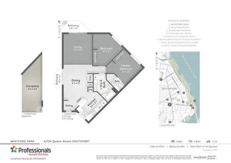 Floorplan of Homely unit listing, 5/124 Queen Street, Southport QLD 4215
