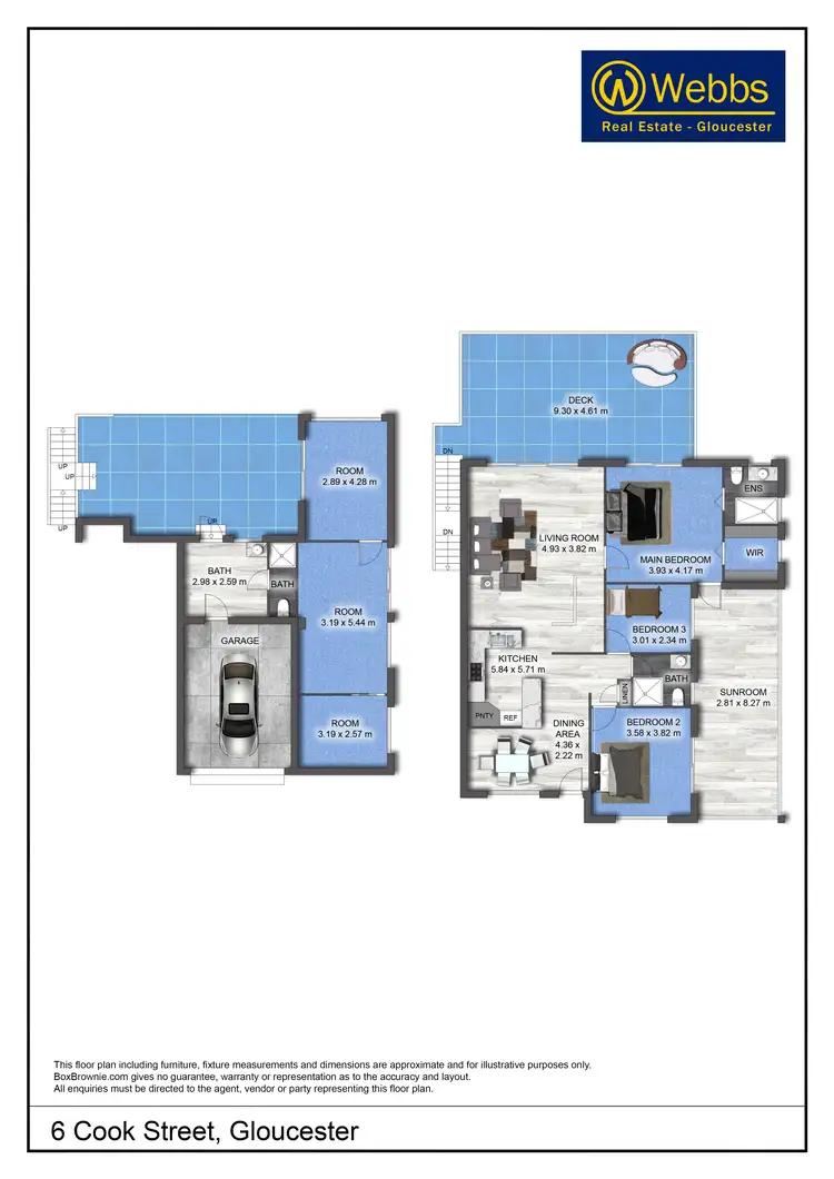 Floorplan of Homely house listing, 6 Cook Street, Gloucester NSW 2422