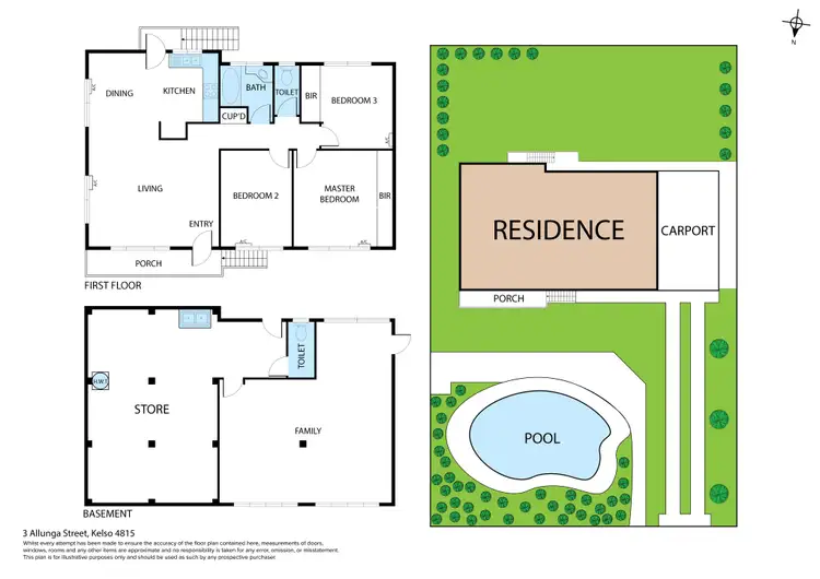 Floorplan of Homely house listing, 3 Allunga Street, Kelso QLD 4815