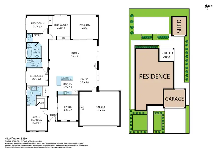 Floorplan of Homely house listing, 44 Alfredton Drive, Alfredton VIC 3350