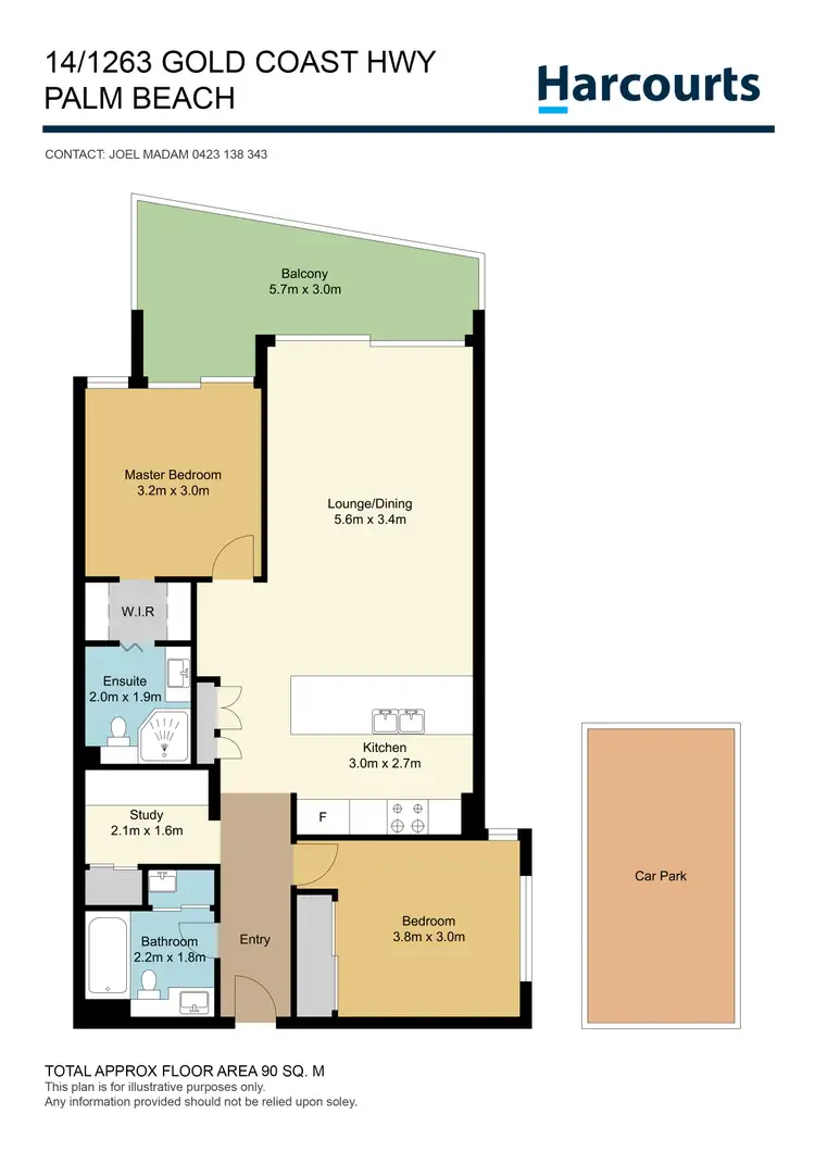 Floorplan of Homely apartment listing, 14/1263 Gold Coast Highway, Palm Beach QLD 4221