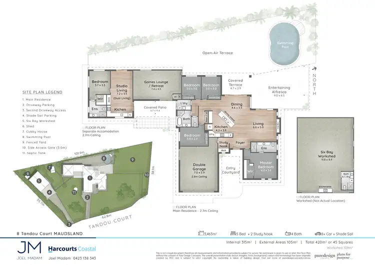 Floorplan of Homely house listing, 8 Tandou Court, Maudsland QLD 4210