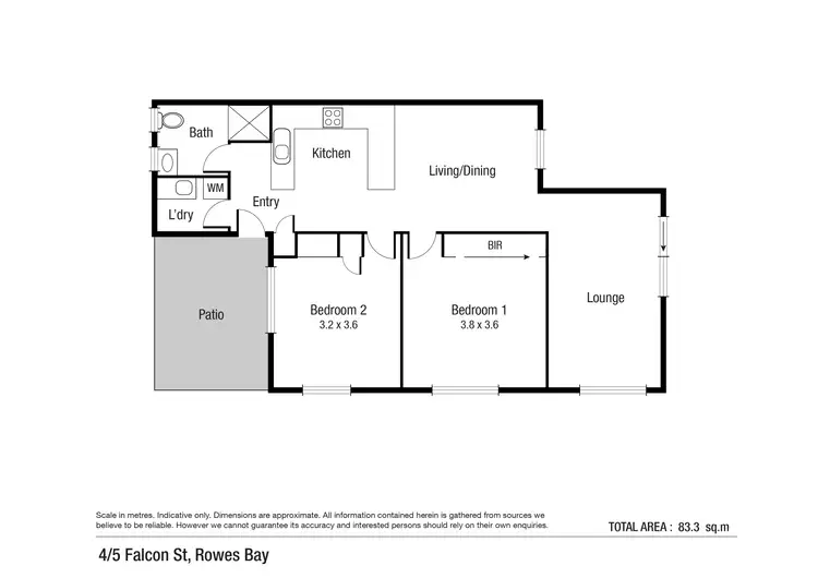 Floorplan of Homely unit listing, 4/3 Falcon Street, Rowes Bay QLD 4810