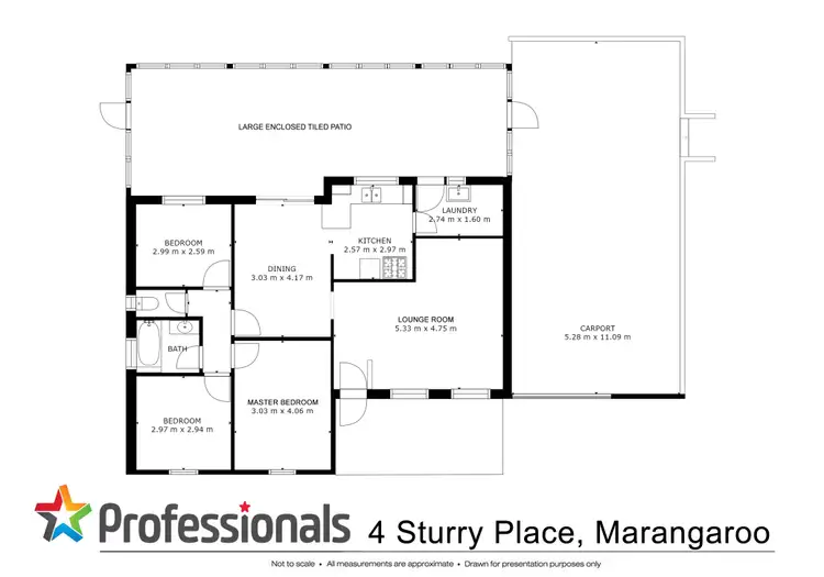 Floorplan of Homely house listing, 4 Sturry Place, Marangaroo WA 6064