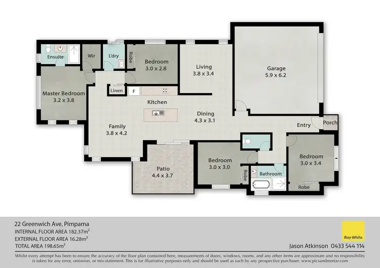 Floorplan of Homely house listing, 22 Greenwich Avenue, Pimpama QLD 4209