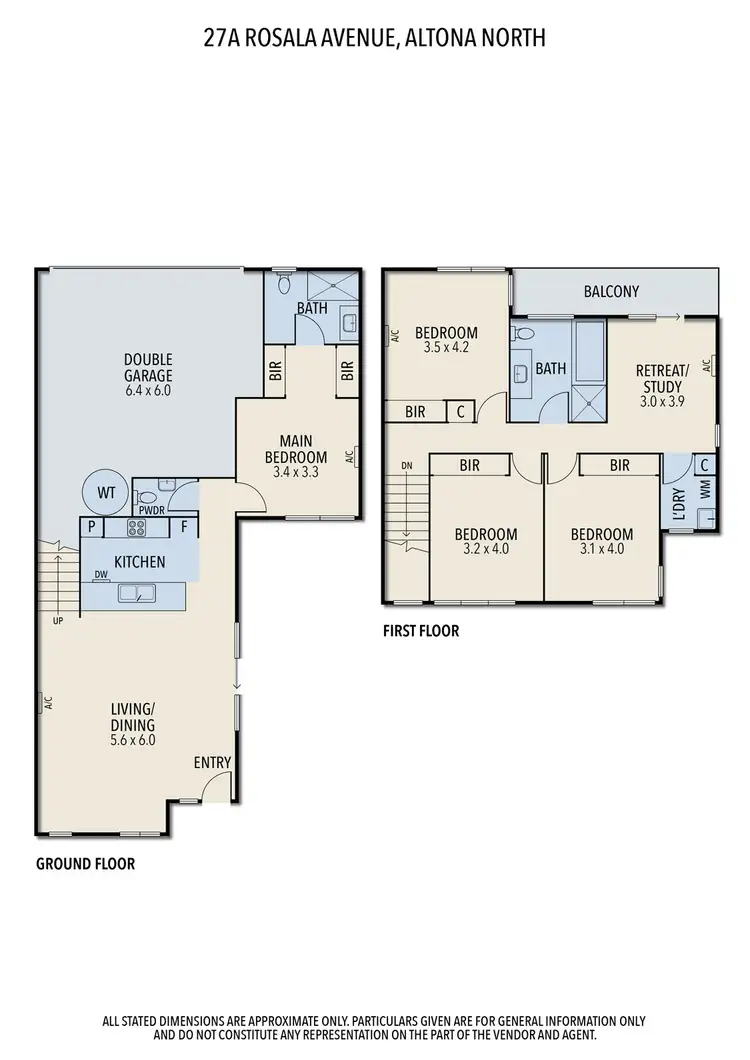 Floorplan of Homely townhouse listing, 27A Rosala Avenue, Altona North VIC 3025