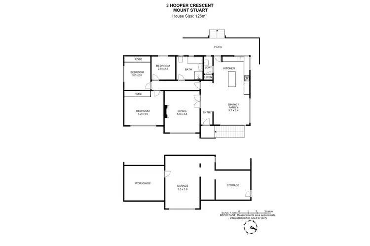 Floorplan of Homely house listing, 3 Hooper Crescent, Mount Stuart TAS 7000