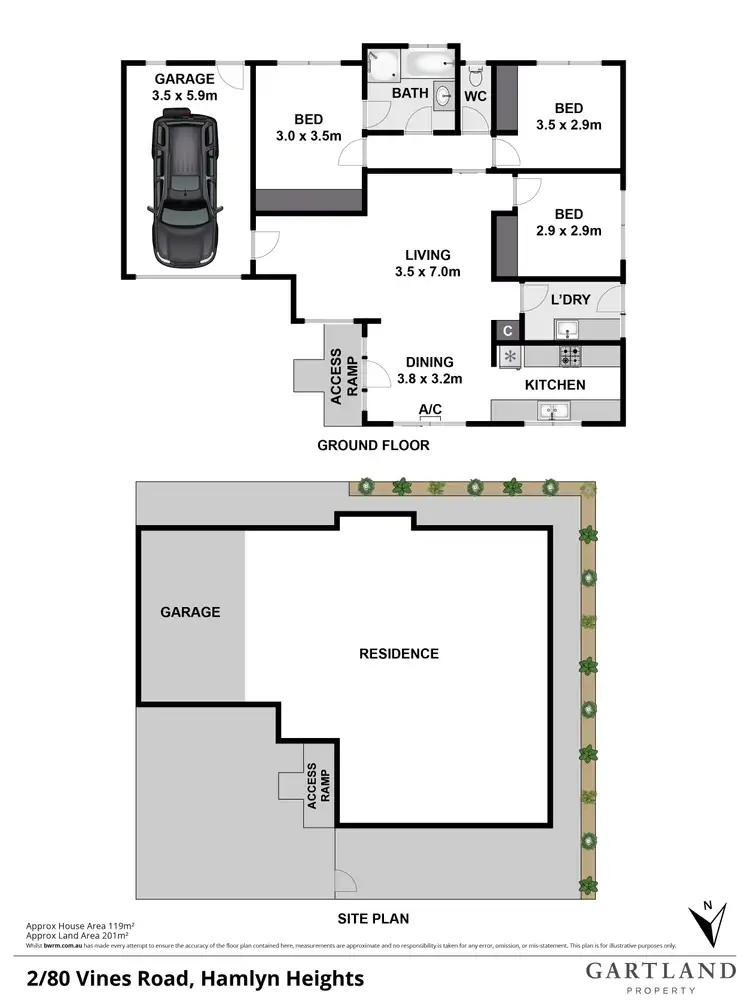 Floorplan of Homely house listing, 2/80 Vines Road, Hamlyn Heights VIC 3215