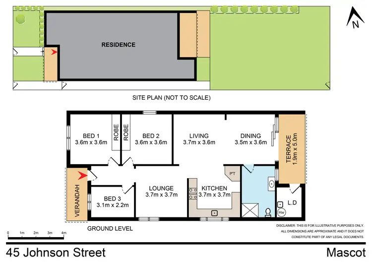 Floorplan of Homely house listing, 45 Johnson Street, Mascot NSW 2020