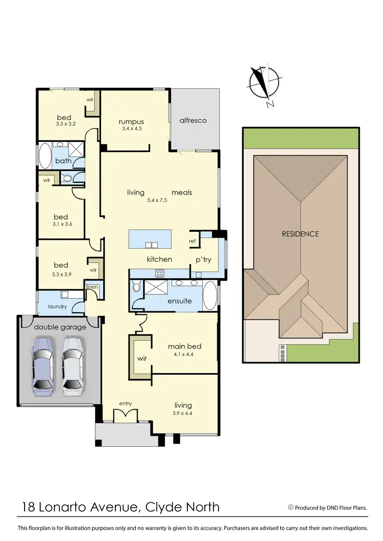 Floorplan of Homely house listing, 18 Lonarto Avenue, Clyde North VIC 3978