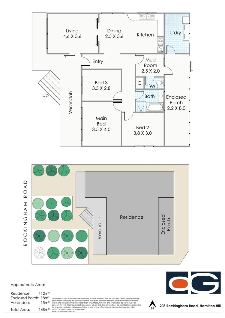 Floorplan of Homely house listing, 208 Rockingham Road, Hamilton Hill WA 6163