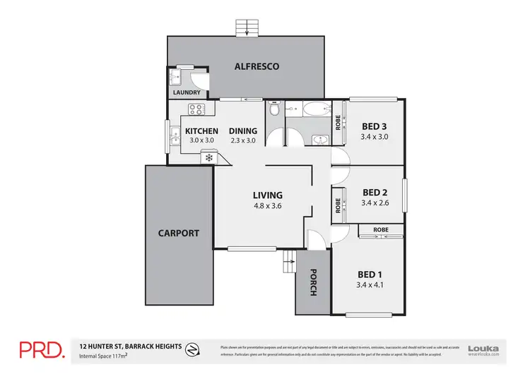 Floorplan of Homely house listing, 12 Hunter Street, Barrack Heights NSW 2528