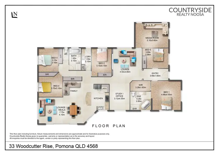 Floorplan of Homely house listing, 33 Woodcutter Rise, Pomona QLD 4568