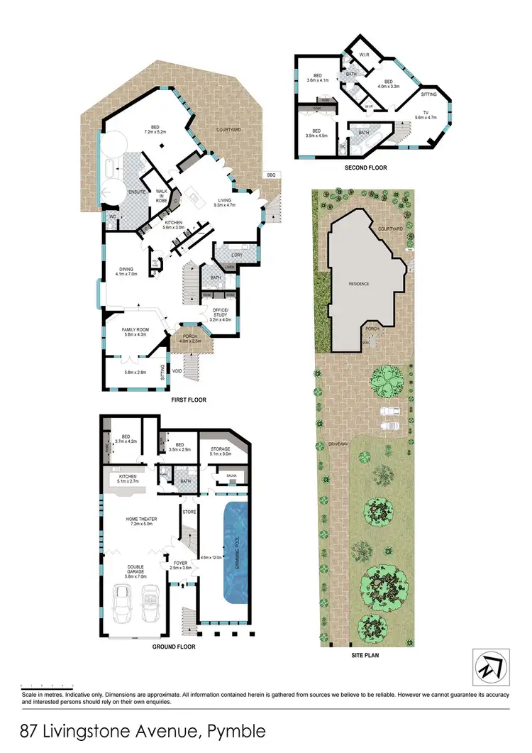Floorplan of Homely house listing, 87 LIVINGSTONE AVENUE, Pymble NSW 2073