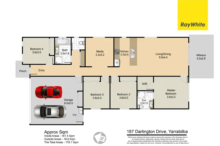 Floorplan of Homely house listing, 187 Darlington Drive, Yarrabilba QLD 4207