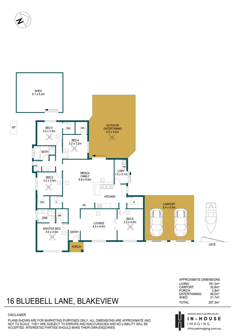 Floorplan of Homely house listing, 16 Bluebell Lane, Blakeview SA 5114