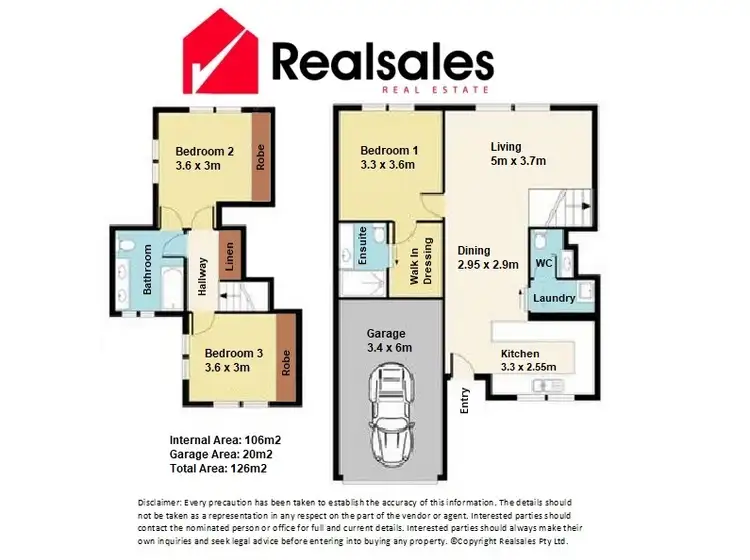 Floorplan of Homely townhouse listing, 33/43-55 Brisbane Crescent, Deception Bay QLD 4508