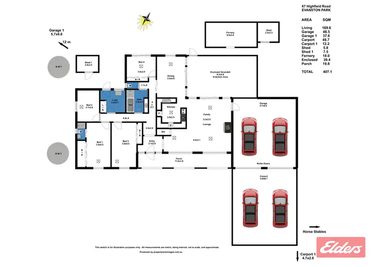 Floorplan of Homely house listing, 67 Highfield Road, Evanston Park SA 5116