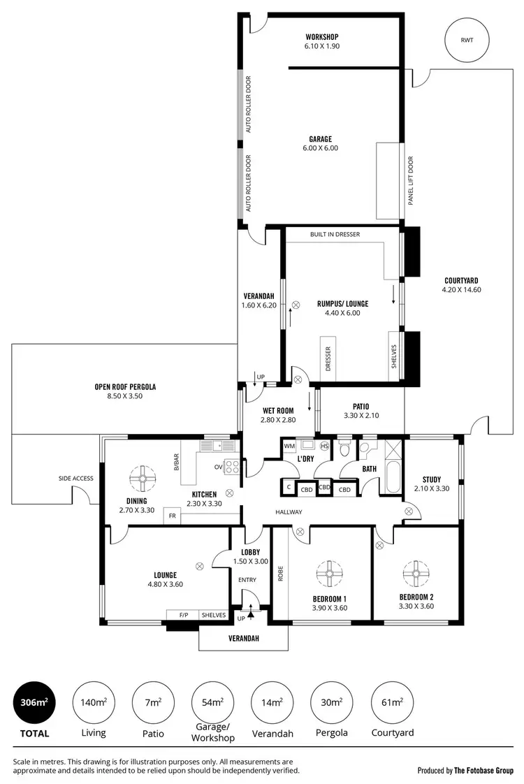 Floorplan of Homely house listing, 1 Shackleton Place, Flinders Park SA 5025
