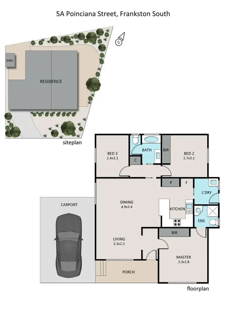 Floorplan of Homely house listing, 2/5 Poinciana Street, Frankston South VIC 3199