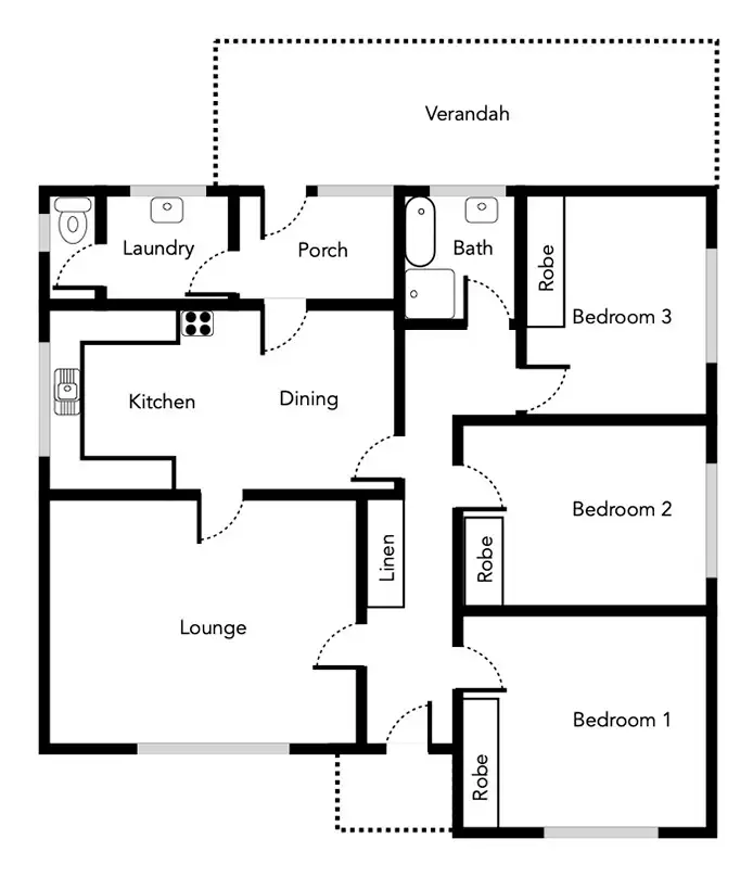 Floorplan of Homely house listing, 27 Speed Street, Ararat VIC 3377