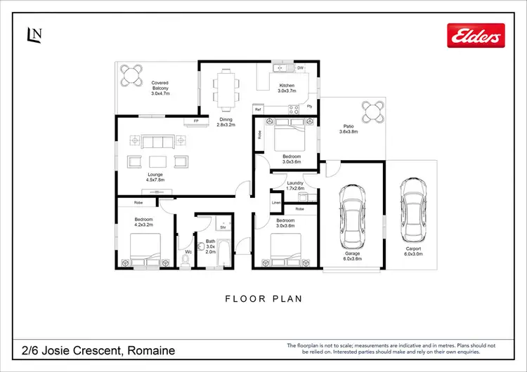 Floorplan of Homely house listing, 2/6 Josie Crescent, Romaine TAS 7320