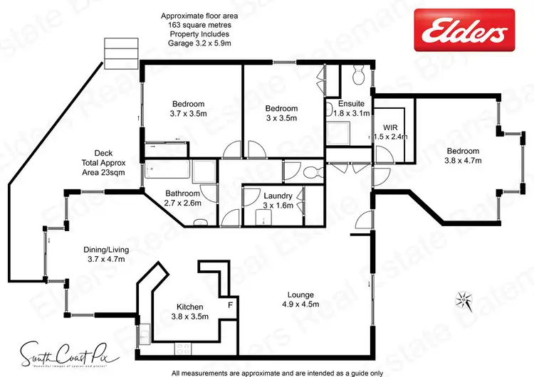 Floorplan of Homely unit listing, 7/2A GRAYDON AVENUE, Denhams Beach NSW 2536